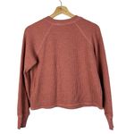 Old Navy Pink Plush Waffle Knit Henley Long Sleeve Top XS Photo 3