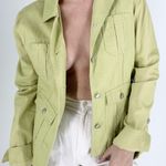 L.E.I Vintage 90s Green Denim Jacket Size Medium Photo 0