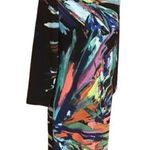 Maia Colorful Abstract Art Midi Dress Size 4 Photo 0
