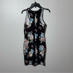 Papaya Women black Party Sleeveless floral Bodycon dress size small Photo 5