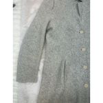 Eileen Fisher  High Collar One Button Lambs Wool Cashmere Jacket Size Medium Gray Photo 2