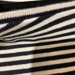 J.Crew  Black and White Striped Crew Neck Short Sleeve 100% Cotton Tee Top Small Photo 3