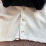 Vintage 70'S JEFFLINKS Acrylic Faux Fur Collar Knit Cardigan Made in USA‎ Large Photo 3