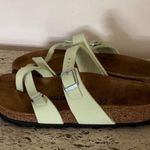 Birkenstock NWOB  MAYARI SANDALS Nubuck Leather - Faded Lime. EU 39. MSRP $139 Photo 7