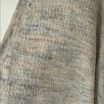 Free People Cream multicolor marled button high low TGIF Cardigan Sweater Photo 4