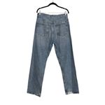 AGOLDE Blue Straight Leg Light Wash High Rise Button Fly Jeans 28 Photo 1