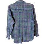 Vintage Women’s Medium PUNCH Sportswear Button Down Shirt Textured Green Photo 5