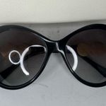 Versace Medusa Sunglasses Black Frame Gold Medusa With Small Clear Crystals. Photo 5