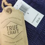 True Craft  Navy High Low Dyed Knit Skirt NWT Size Small Blue Dyed Boho Skirt Photo 6