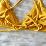 Xhilaration Golden Yellow Lace Strappy Triangle Bikini Top Sz S Photo 9