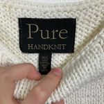 Pure Handknit Cotton Tank Top Sweater Vest Size Medium/Large White Photo 2