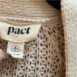 Pact 100% Organic Cotton Cardigan Sweater Oat Cream M L Photo 4