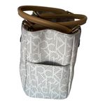 Calvin Klein Hudson Monogram Satchel Purse Desert Taupe Women's Shoulder Bag Photo 3