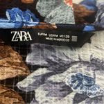 ZARA  Tropical Printed Flowy Deep V Neck Dress Photo 2