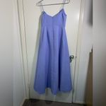 Sachin + Babi  periwinkle, draped tulip dress. Spaghetti straps. 4 Photo 9