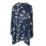 Billabong  Women's Navy Blue Floral Kimono Cardigan Lightweight Boho Style M/L Photo 4