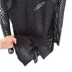 Self Portrait Black Purl Knit Lace Cut Out Dress Size 8 Photo 7