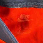 Nike Essential Biker Shorts Athletic Red White Blue Spell Out Logo Flag USA M Photo 2