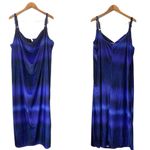 ASOS NEW velvet maxi Dress Slip Blue Cowl Neck Spaghetti Straps Draped size 12 Photo 5