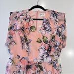 Eliza J  Blush Floral Print Surplice‎ Dress Size 10 Photo 7