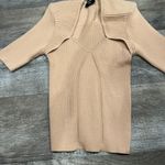 VICI  Tan Ribbed Knit top L Photo 2