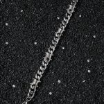 Men 11mm Wide Punk Stainless Steel Spike Interlocking Chain Bracelet Photo 3