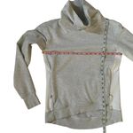 Lululemon  Rest Day Cowl Neck Womens Size 6 Gray White Pullover Photo 4