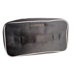 Victoria's Secret  Black Satin Cosmetic Travel Bag Bra Organizer Black Pink Photo 8