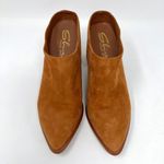 sbicca  Morrow Whiskey Grambling Tan Suede Leather Pointed Toe Mules Shoes Size 6 Photo 3