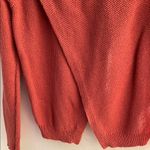 Madewell  Orange Crewneck Sweater with Raglan Sleeves Photo 3