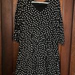 Garnet Hill  Diamond Print Drop Waist Long Sleeve Dress Photo 0