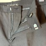 Zara Basic Black Leopard Print Trim Career Casual Pants Size Small Photo 5