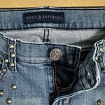 Rock & Republic Women's Kasandra Studded Blue Jeans 2M Bootcut Low Rise Stretch Photo 5