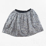 Anna Sui Tweed Bubble Skirt Black White Wool Blend Textured Mini Size 12 XS Photo 7