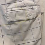 Nike Dri-Fit Golf Long Knee Shorts Stretch Windowpane Plaid Multi White 8 Photo 5