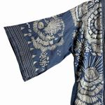 Johnny Was  Workshop Womens M Antonia Denim Kimono Jacket Embroidered Blue Boho Photo 4