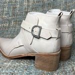 Free People Women's Back Loop Ankle Buckle Pointed Toe Booties in Bone Photo 2