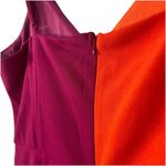 Lulus Perfect Duo Coral Red and Purple Color Block Bodycon Mini Dress Size Large Photo 3