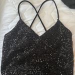 Olive Tree Black Sequin Top  Photo 2