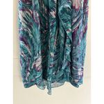 Charlie Jade  Women's Green Multicolored Sleeveless Silk Blend Mini Dress. Size S Photo 3