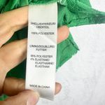 Adrianna Papell Lace Popover Shirt Dress Size 8 Mod Retro Kelly Green Pockets Photo 6