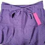 Stradivarius Love for Humanity in Purple Black Polka Dot Belted Skort L NWT Photo 3