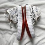 Converse  Chuck Taylor white orange and black high tops Photo 0