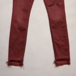 Lucky Brand  Red Ava Skinny Y2K Fringe Skater Girl Bella Swan Electric Punk 0/25 Photo 3