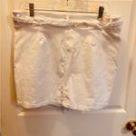 Briggs New York White Button-Up Mini Skirt Photo 1