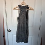 Meshki NWT  Lizzy Two Tone Wrap Mini Dress Women's Small Black/Silver Photo 1