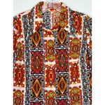 American Vintage Vintage 1970s Bold Print Cotton dagger collar Shirt Boho Mod Festival medium Photo 1
