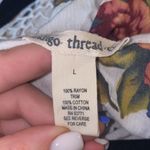 ✨ Indigo Thread Co.™ Printed Woven Long Sleeve Crochet Trimmed Y Photo 4