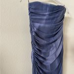 ZARA  Strapless Tulle Tie-Dye Print Dress Photo 4