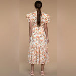 Olivia James The Label Delia Dress Escape Tawny Maxi Orange Size XS Photo 1